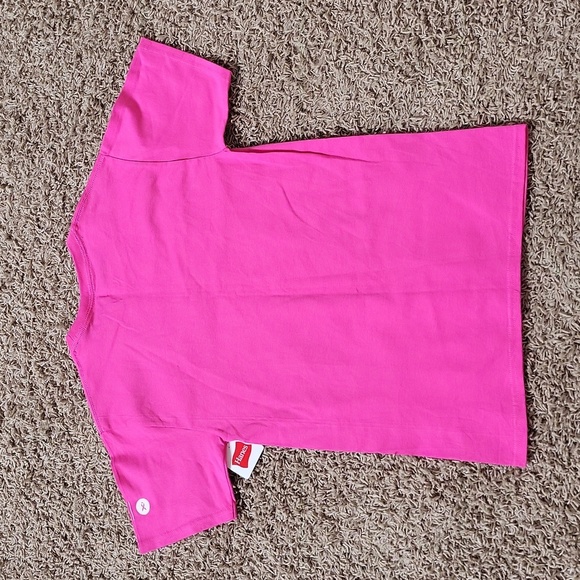 NWT Hanes Tshirt "I Am A Warrior" Breast Cancer Awareness Pink Ribbon Tee Unisex - Picture 5 of 5